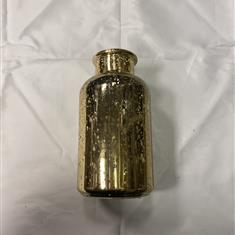 Gold crackle apothecary vase