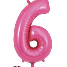 6 balloon pink