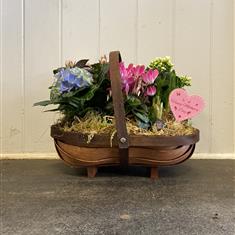 Large Planted Trug Basket