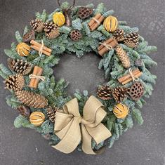 Christmas wreath-natural 